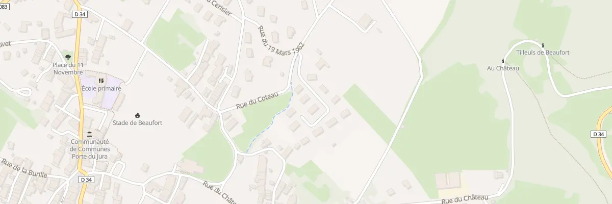 Plan du 4 Rue Clos Buzeau à Beaufort-Orbagna