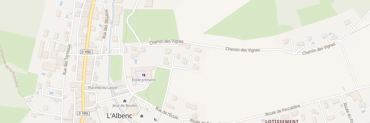 Plan du 128D Imp du Couvent à L’Albenc