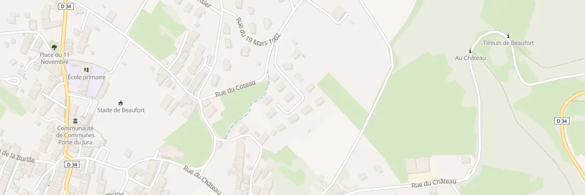 Plan du 6 Rue Clos Buzeau à Beaufort-Orbagna