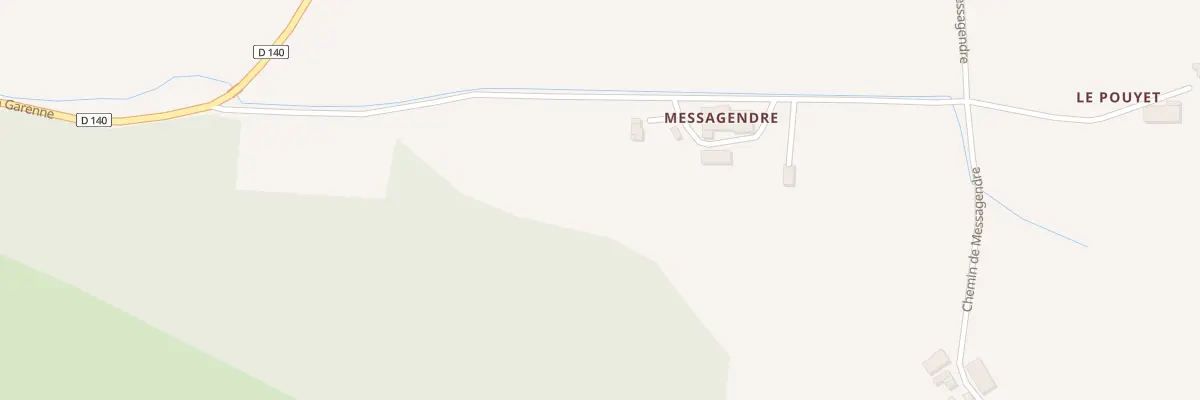 Plan de Messagendre à Menglon