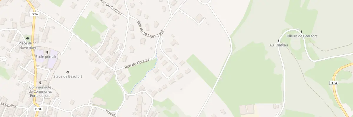 Plan du 3 Rue Clos Buzeau à Beaufort-Orbagna