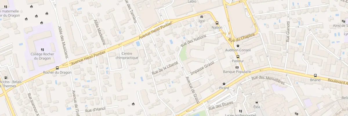Plan du 2 Rue de la Liberté à Aix-en-Provence