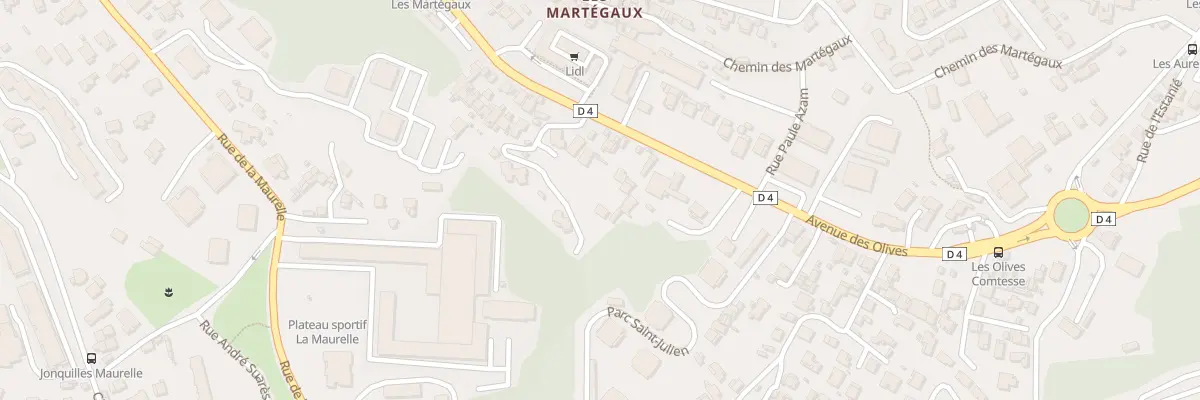 Plan du 242 Av des Olives à Marseille 13e Arrondissement