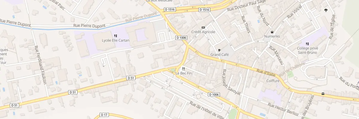 Plan du 6 Av Alsace Lorraine à La Tour-du-Pin