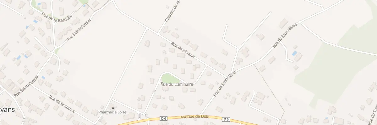 Plan du 3 Rue de l’Avenir à Champvans