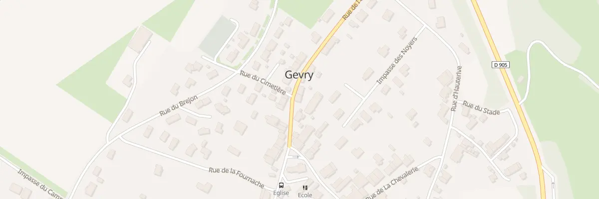 Plan du 13 Rue de l’Oratoire à Gevry