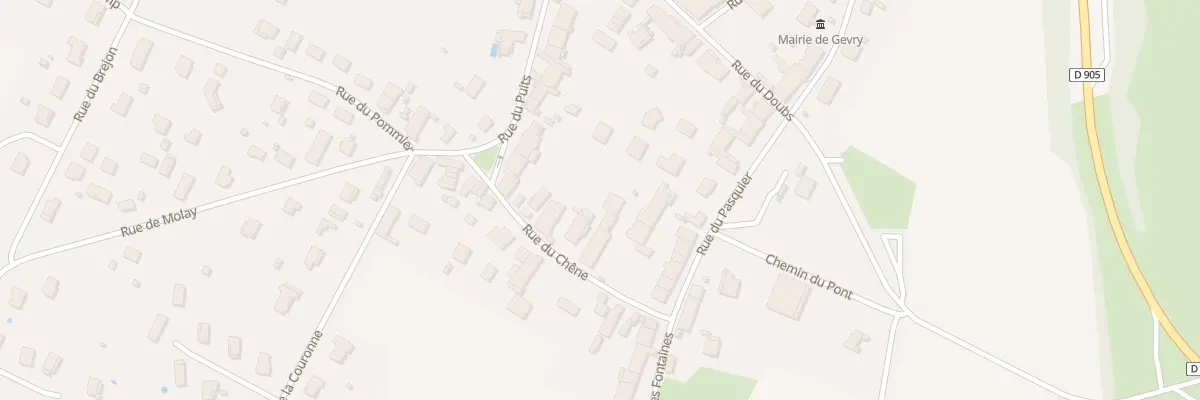 Plan du 16 Rue du Pasquier à Gevry