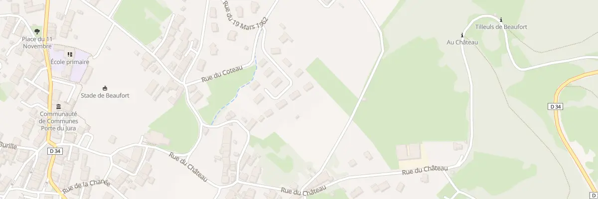 Plan du 11 Rue Clos Buzeau à Beaufort-Orbagna