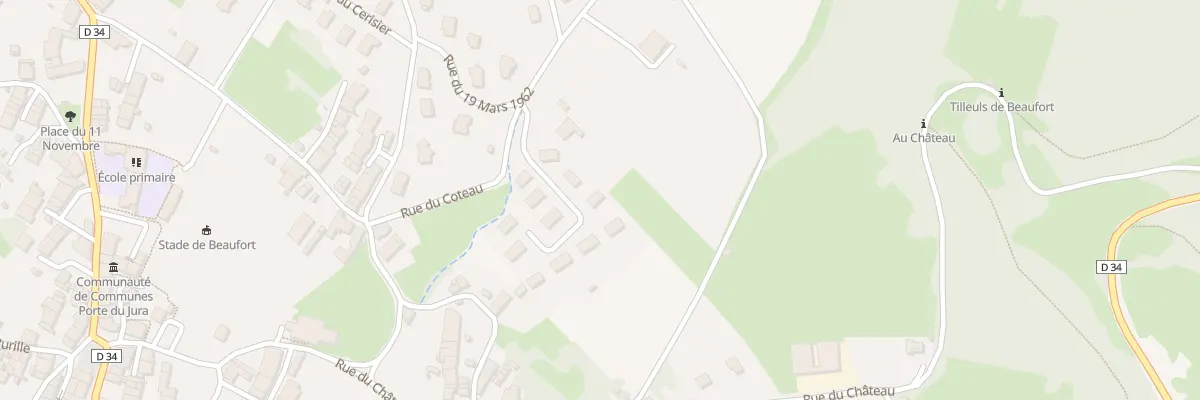 Plan du 5 Rue Clos Buzeau à Beaufort-Orbagna