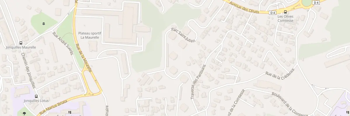 Plan du 280 Av des Olives à Marseille 13e Arrondissement