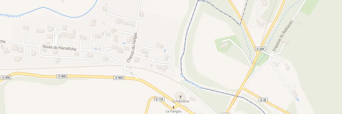 Plan du 74B Che du Fangas à Saignon