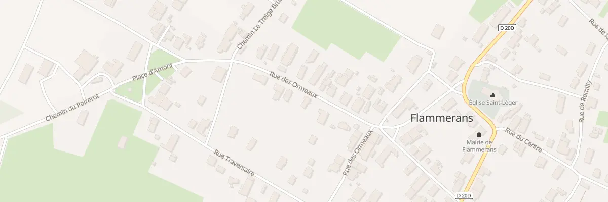 Plan du 23 Rue des Ormeaux à Flammerans