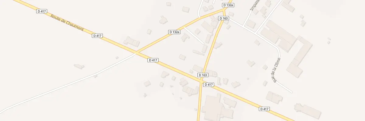 Plan du 14 Rte de Chaumont à Is-en-Bassigny