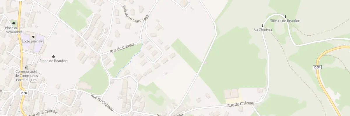 Plan du 9 Rue Clos Buzeau à Beaufort-Orbagna