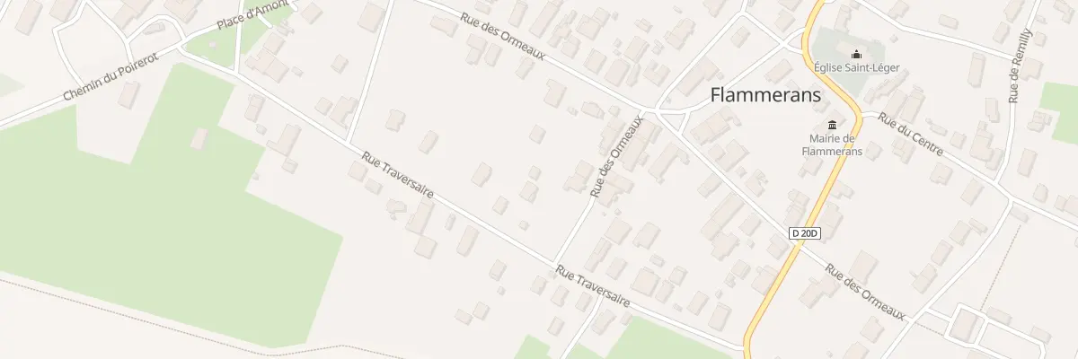 Plan du 8 Rue Traversaire à Flammerans