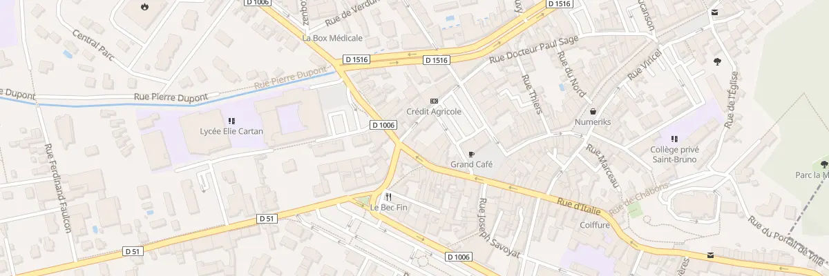 Plan du 2 Rue du Dix Neuf Mars 1962 à La Tour-du-Pin