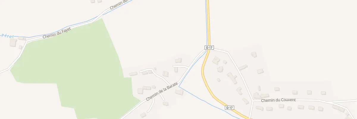 Plan du 83 Che de la Barate à Sainte-Blandine