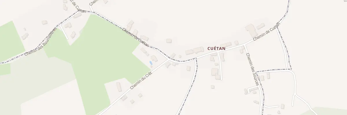 Plan du 542 Che de Cuétan à Burcin