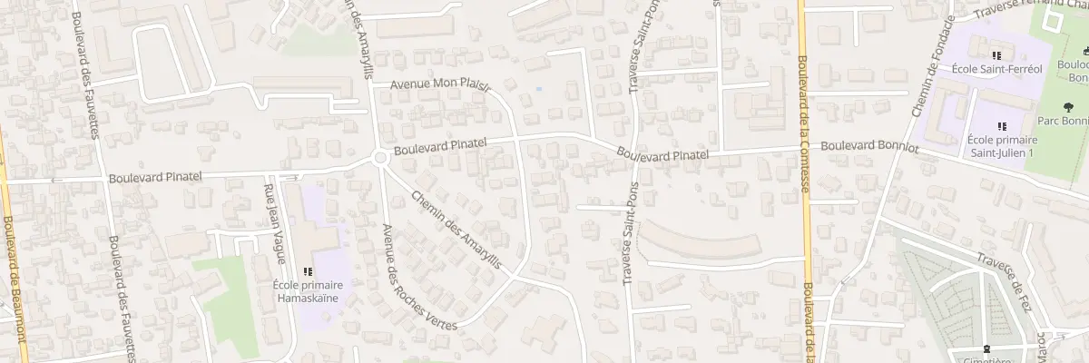 Plan du 16 Bd Mon Plaisir à Marseille 12e Arrondissement