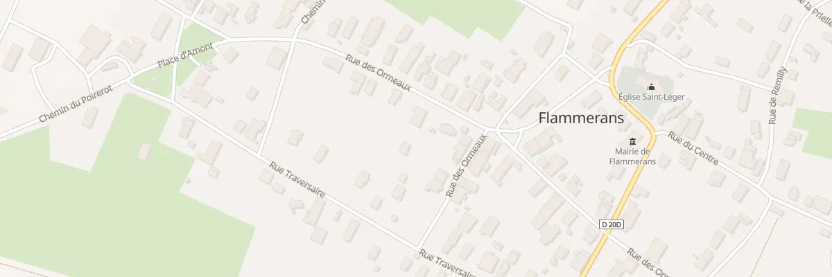 Plan du 21B Rue des Ormeaux à Flammerans