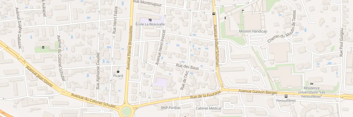 Plan du 5 Rue des Baux à Aix-en-Provence