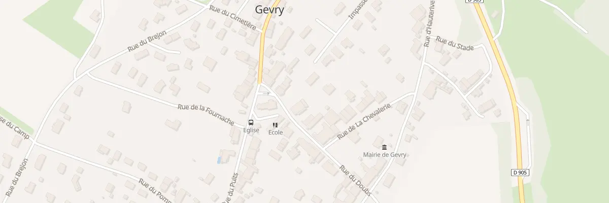 Plan du 1 Rue du Doubs à Gevry