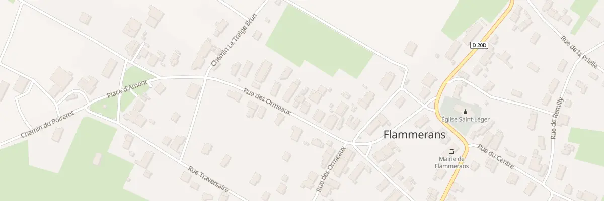 Plan du 18 Rue des Ormeaux à Flammerans