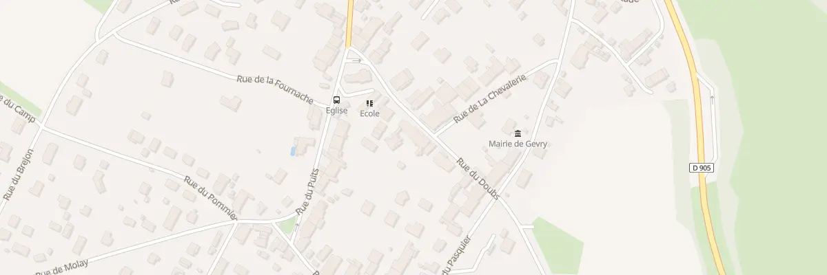 Plan du 8 Rue du Doubs à Gevry