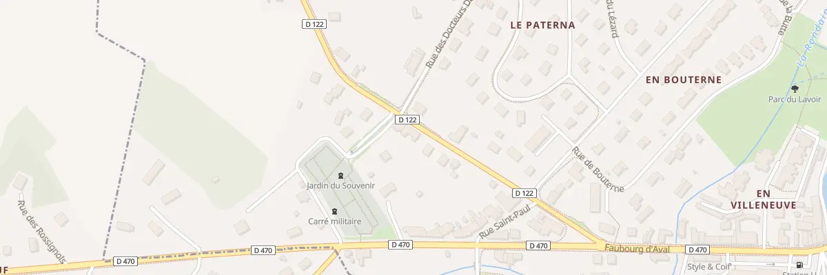 Plan du 6 Rue de Vallière à Bletterans