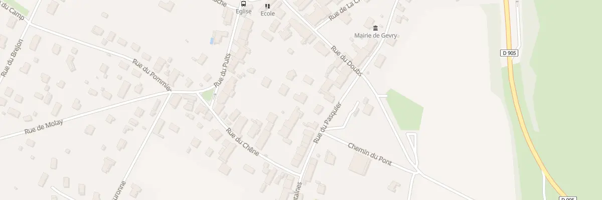 Plan du 6I Rue du Pasquier à Gevry