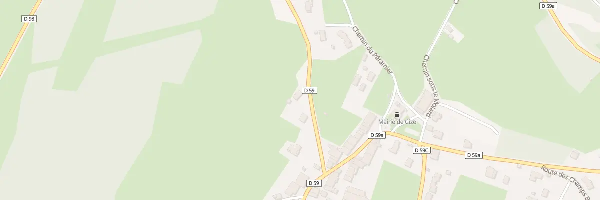 Plan du 9 Rte de Grand - Corent à Cize
