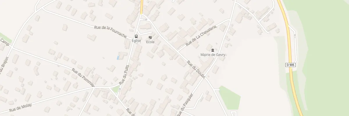 Plan du 10 Rue du Doubs à Gevry