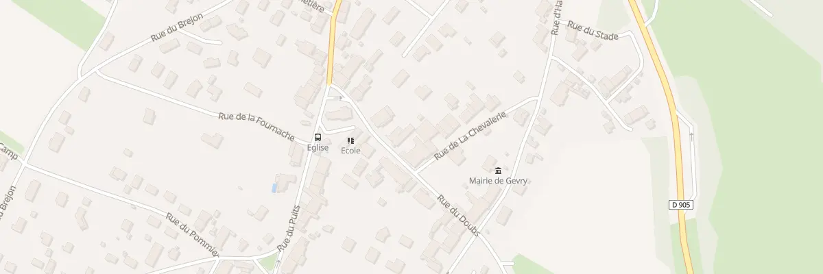 Plan du 3 Rue du Doubs à Gevry