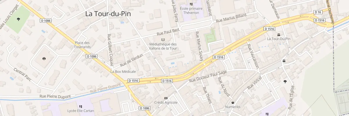 Plan du 4 Rue Jean Jaures à La Tour-du-Pin