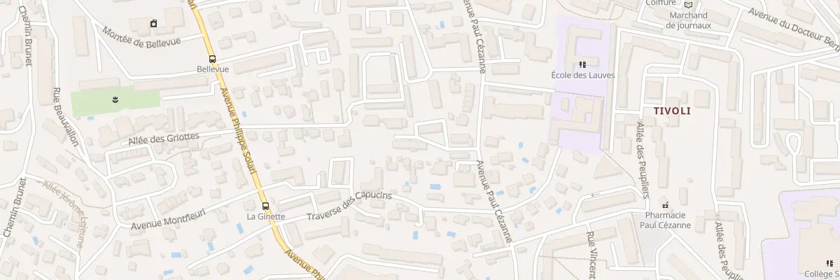 Plan du 44 Av Philippe Solari à Aix-en-Provence
