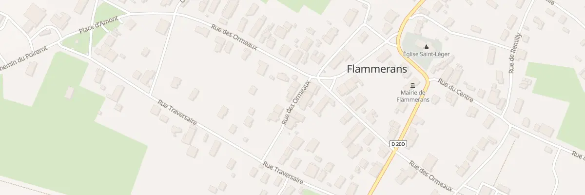 Plan du 15B Rue des Ormeaux à Flammerans