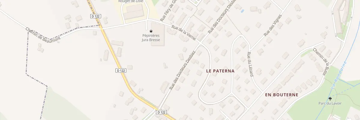 Plan du 4 Rue des Docteurs Desbiez à Bletterans