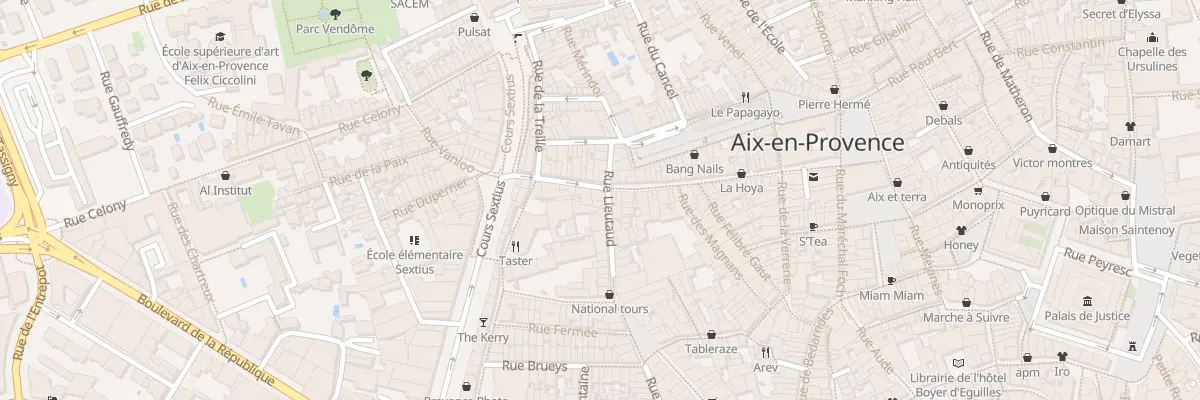 Plan du 23 Rue Lieutaud à Aix-en-Provence