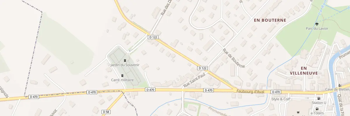 Plan du 4 Rue de Vallière à Bletterans