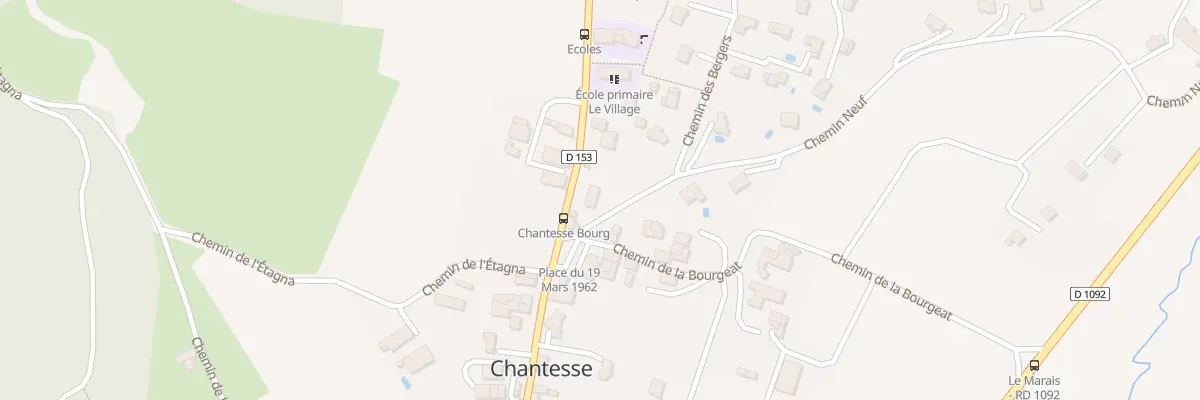 Plan du 42 Rte de Cras à Chantesse