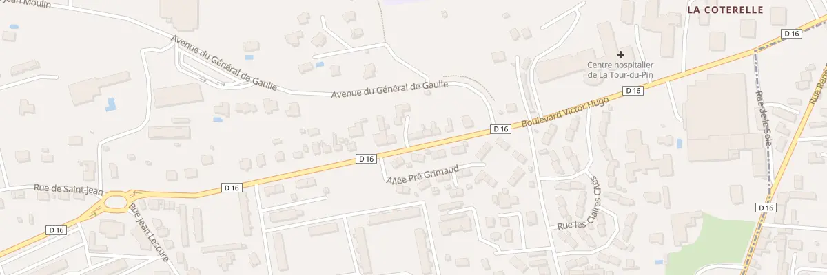 Plan du 24 Bd Victor Hugo à La Tour-du-Pin
