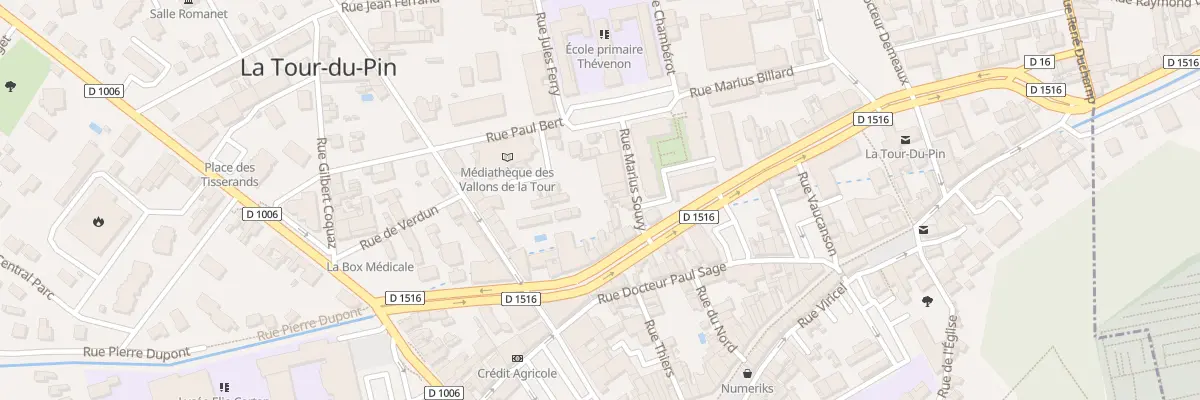 Plan du 5 Rue Marius Souvy à La Tour-du-Pin