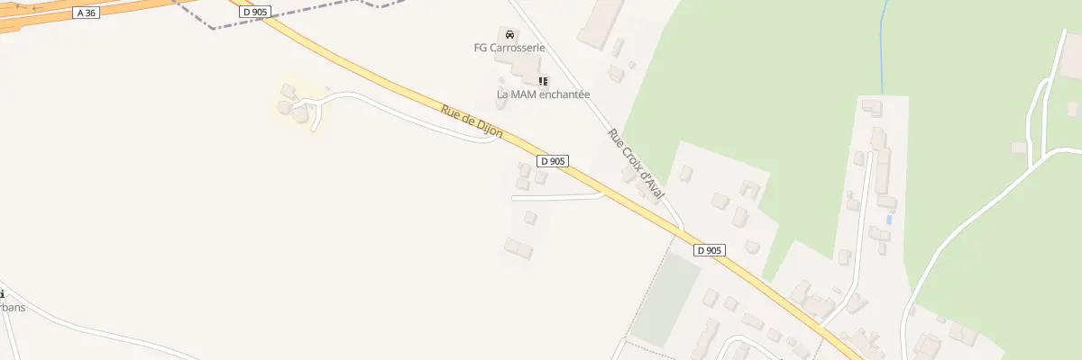 Plan du 36 Rue de Dijon à Esserval-Tartre