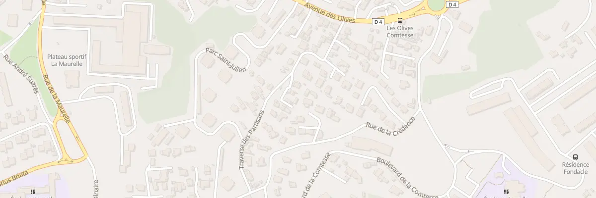 Plan du 5 Imp Azad à Marseille 13e Arrondissement