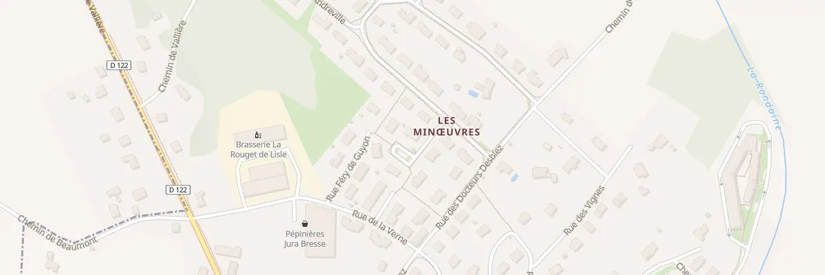 Plan du 3 Rue des Minoeuvres à Bletterans