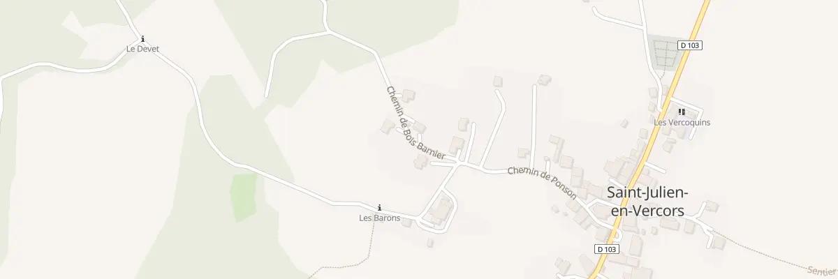 Plan du 5136 Clutet et Savet à Saint-Julien-en-Vercors