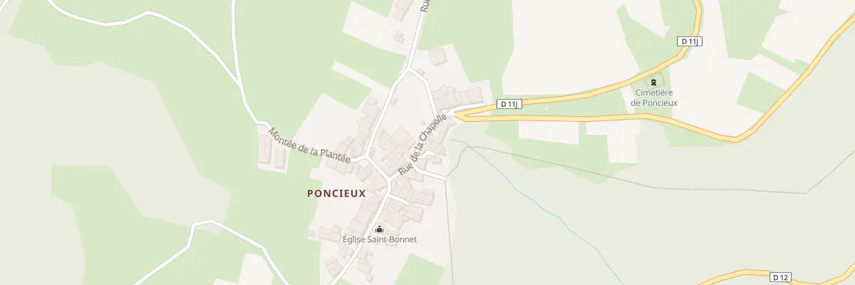 Plan du 5155 Poncieux à Boyeux-Saint-Jérôme