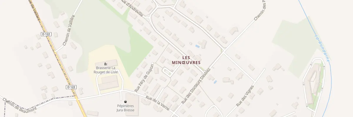 Plan du 1 Rue des Minoeuvres à Bletterans