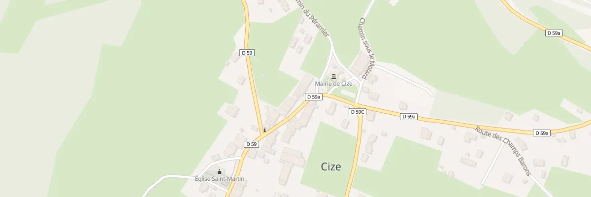 Plan du 8 Rue Principale à Cize