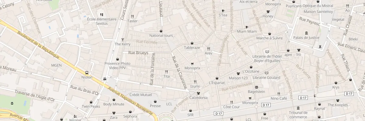 Plan du 19 Rue des Tanneurs à Aix-en-Provence